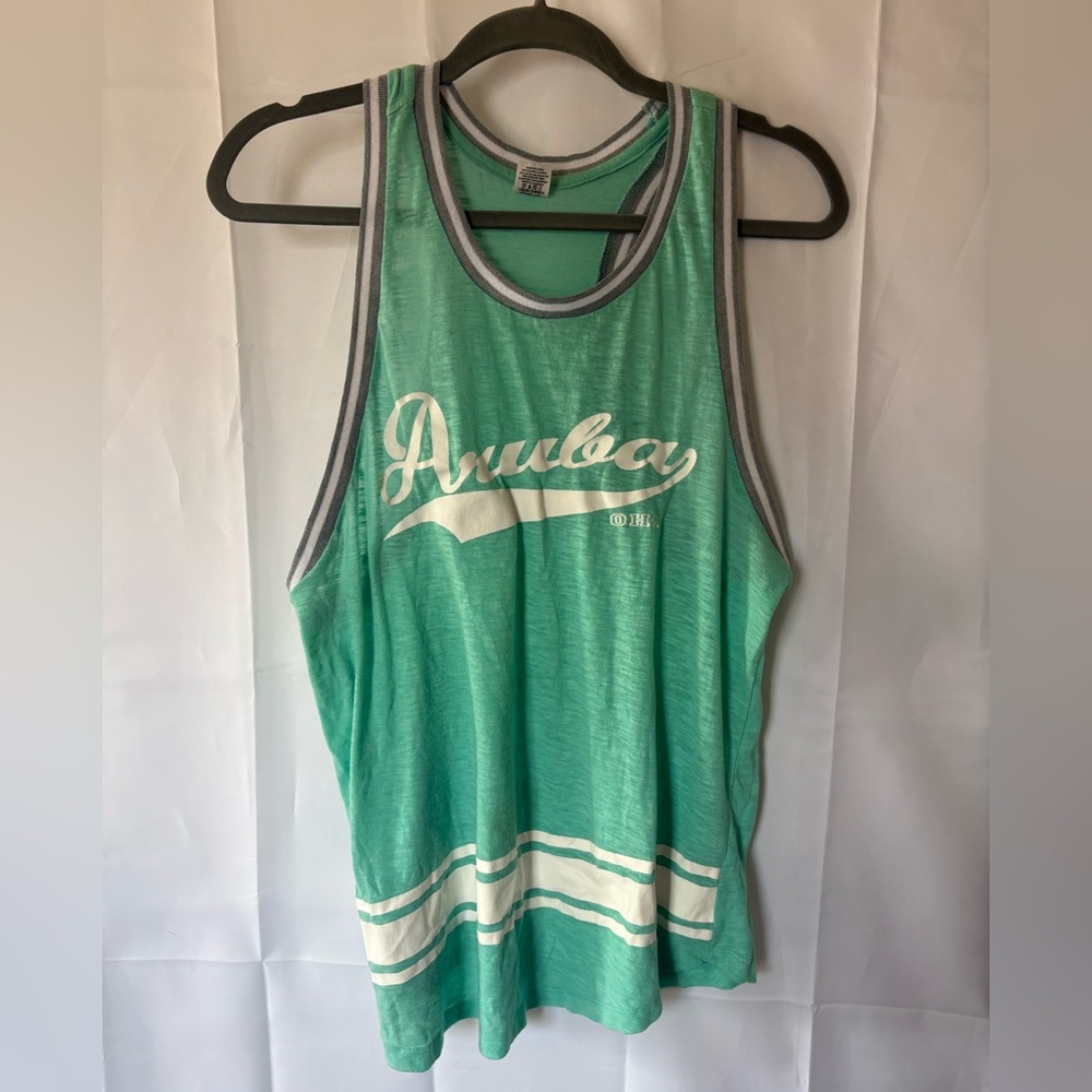 “Aruba” Racerback Retro Tank Top - Size L